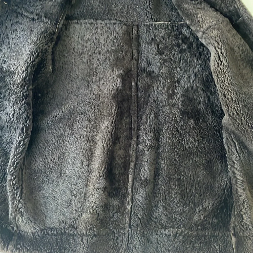 Beautiful extra warm women’s genuine shearling with mink colour and cuff sz XL - Picture 12 of 12